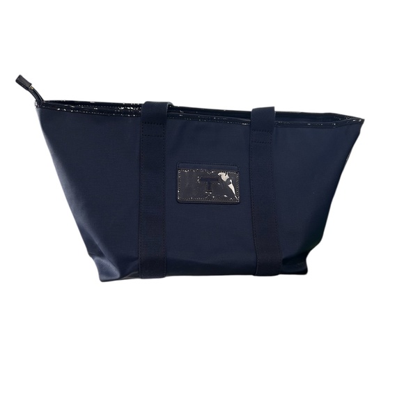 Tory Burch Navy Cobalt Blue Tote Purse - Picture 2 of 11